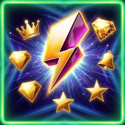 Farverig illustration inspireret af Gold Blitz Ultimate
